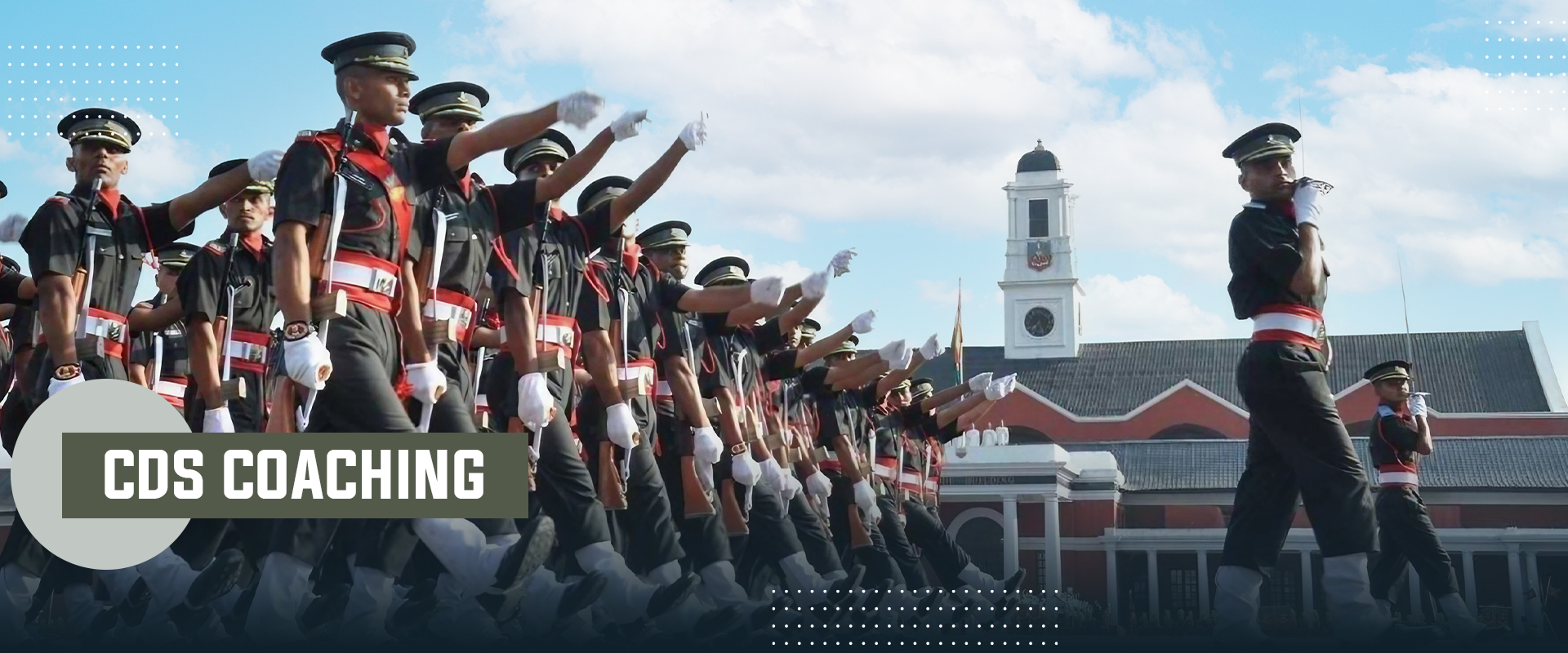 Cadets Academy students in formation during morning drill in Mukherjee Nagar, Delhi